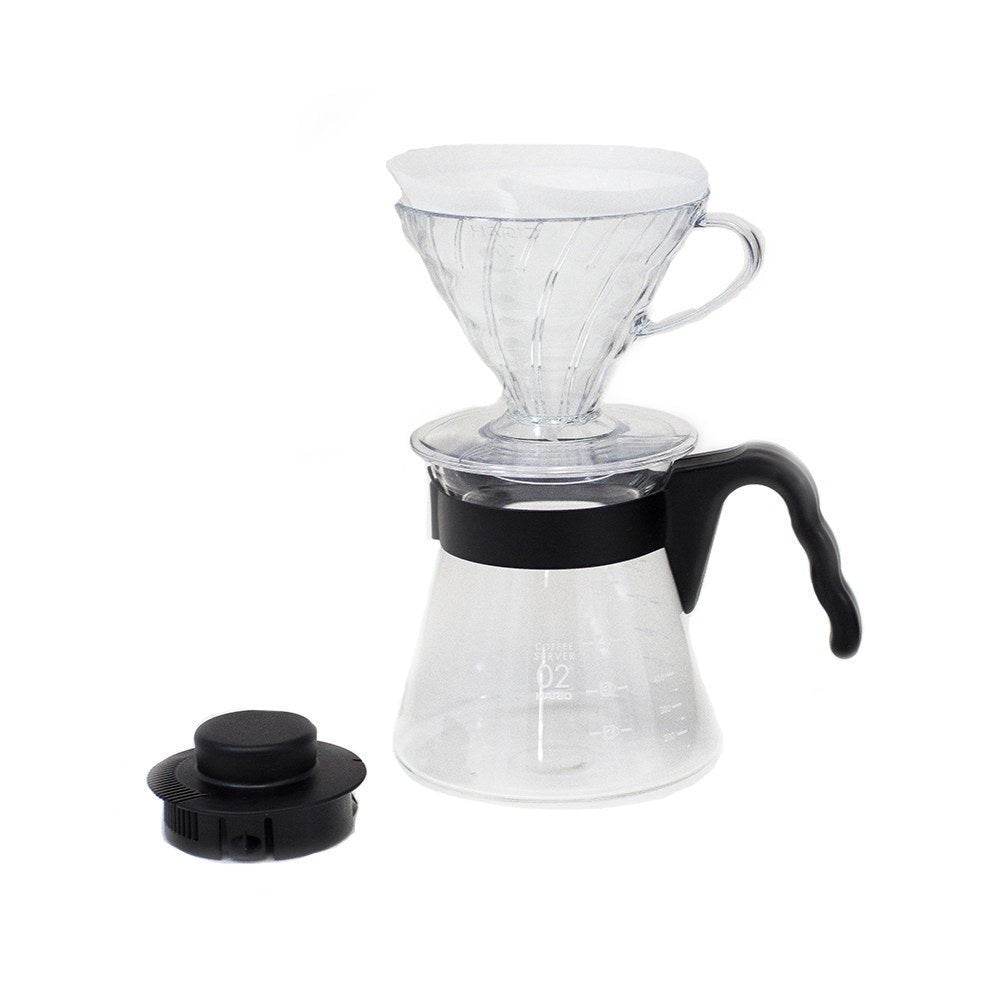 Hario V60 02 Pour Over Coffee Starter Kit - Black - Passport Coffee & Tea - Shop