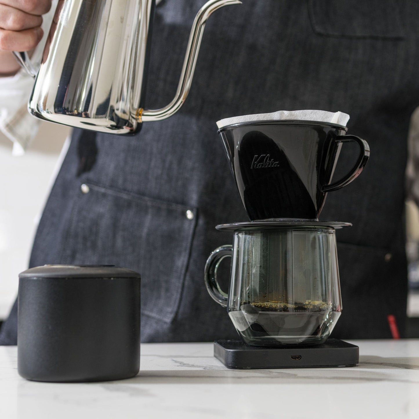 Kalita Style 102 Coffee Dripper - Black Plastic - Passport Coffee & Tea - Shop