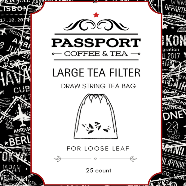 Large Drawstring Tea Bags - Filter - Passport Coffee & Tea - Shop
