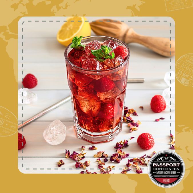 Raspberry Hibiscus Herbal Health Tea - Passport Coffee & Tea - Shop