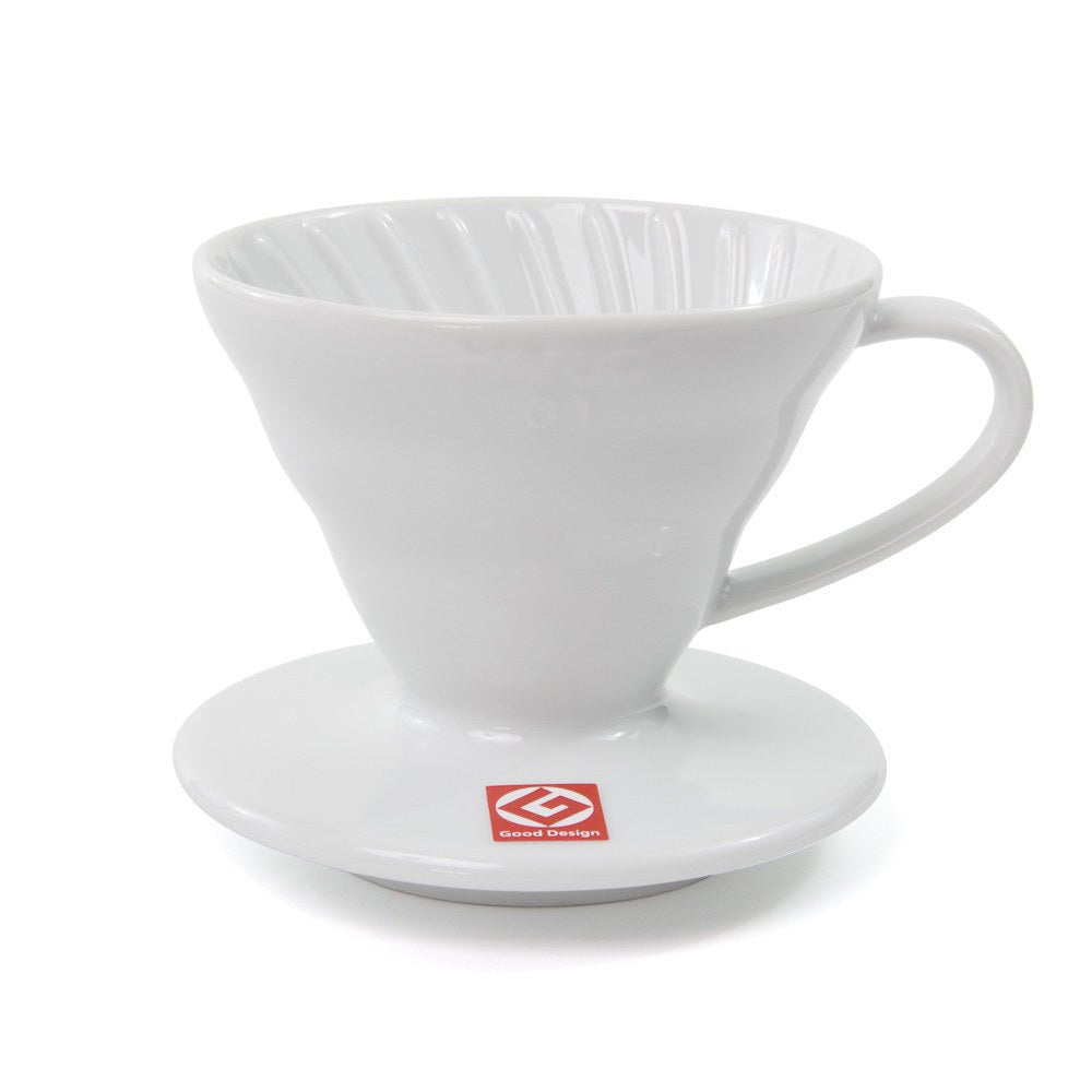 V60 Ceramic Coffee Dripper 01 - White - Passport Coffee & Tea - Shop