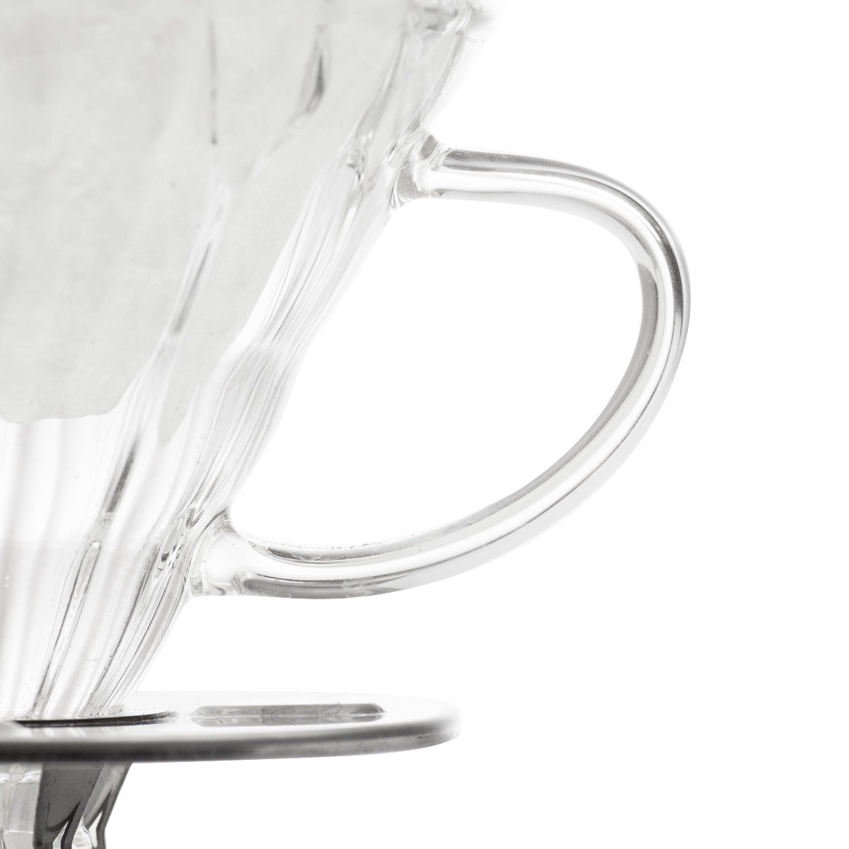 Yama Glass Cone Coffee Dripper - Stainless Steel - Passport Coffee & Tea - Shop