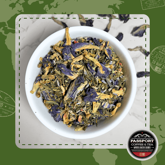 Butterfly Lavender Green Tea - Passport Coffee & Tea - Shop
