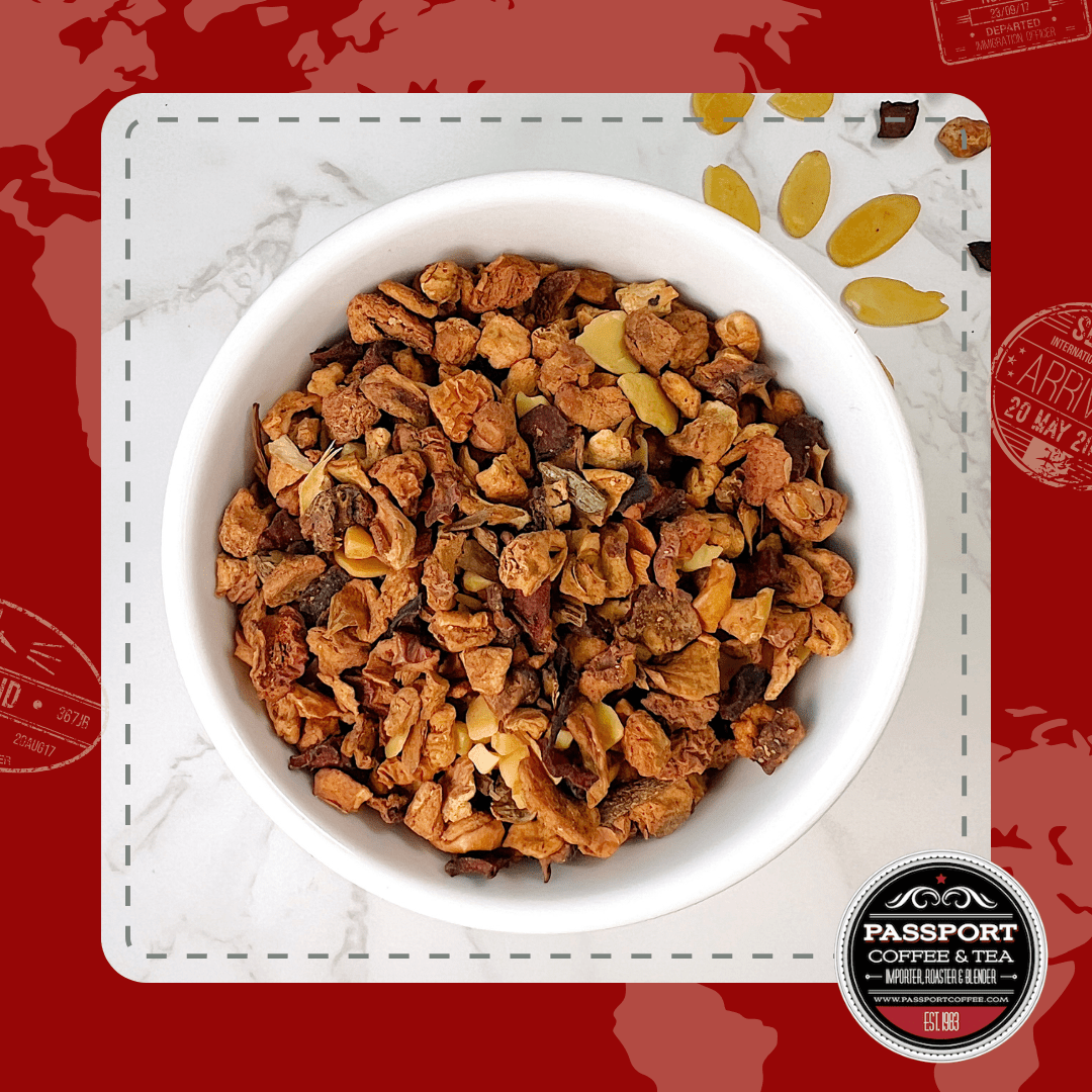 Caramel Almond Fruit Tea - Passport Coffee & Tea - Shop