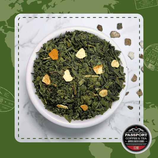 Desert Orange Sencha Green Tea - Passport Coffee & Tea - Shop