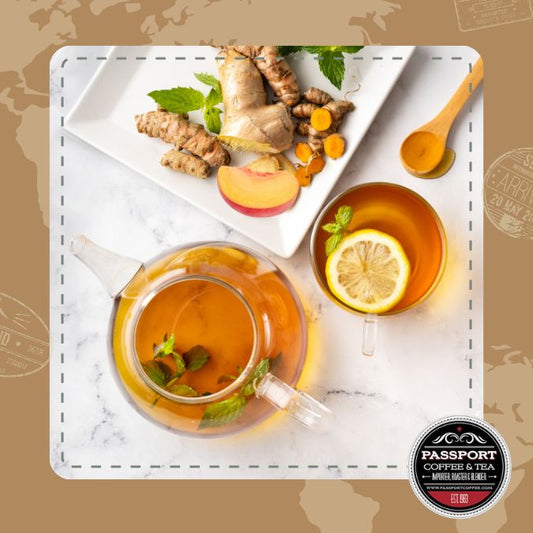 Ginger Peach Black Tea - Passport Coffee & Tea - Shop