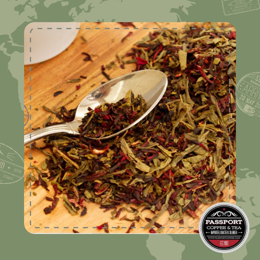 Hibiscus Green Tea - Passport Coffee & Tea - Shop