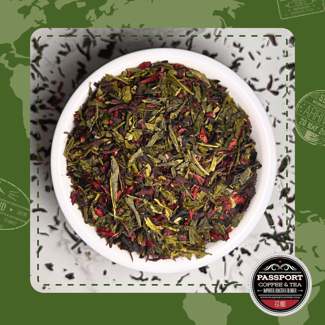 Hibiscus Green Tea - Passport Coffee & Tea - Shop