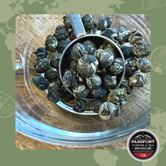 Jasmine Downy Pearls Green Tea - Passport Coffee & Tea - Shop