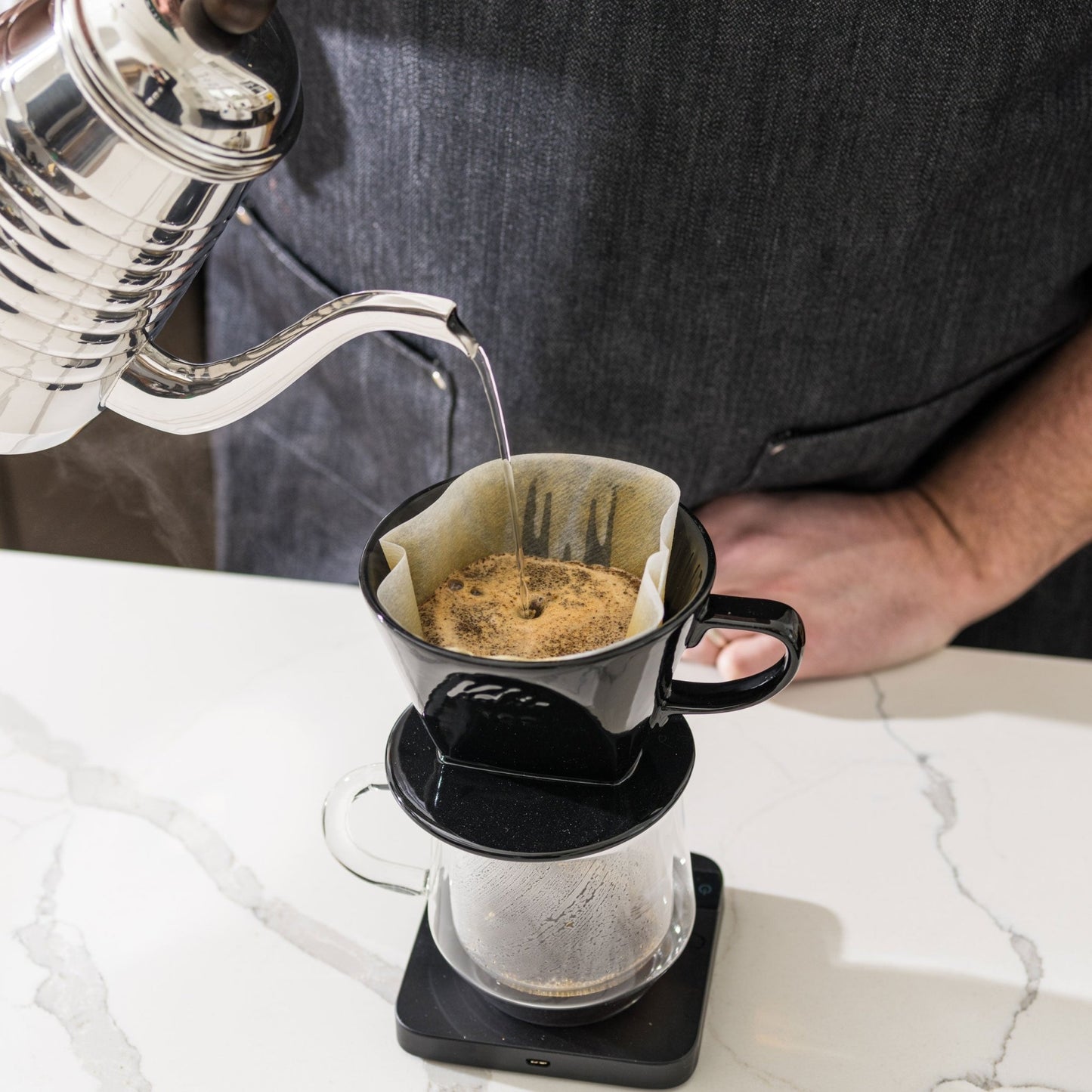 Kalita Style 102 Ceramic Coffee Dripper - Black - Passport Coffee & Tea - Shop