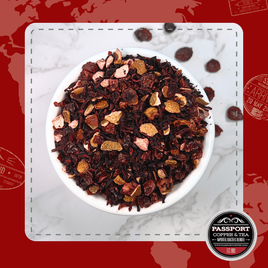 Kiwi Strawberry Fruit Tea - Passport Coffee & Tea - Shop