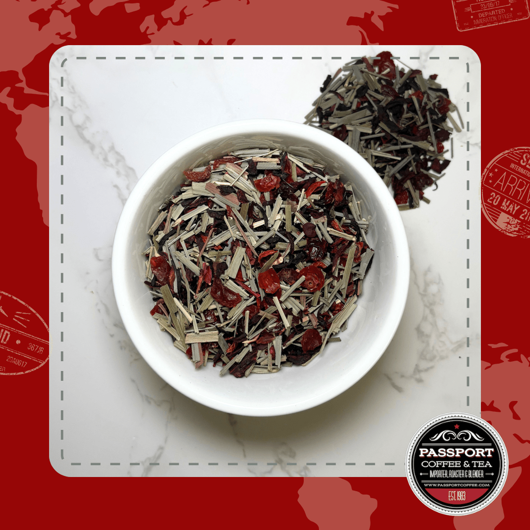 Raspberry Hibiscus Herbal Health Tea - Passport Coffee & Tea - Shop