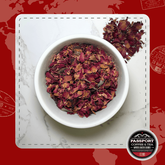 Rose Petals Herbal Tea - Passport Coffee & Tea - Shop