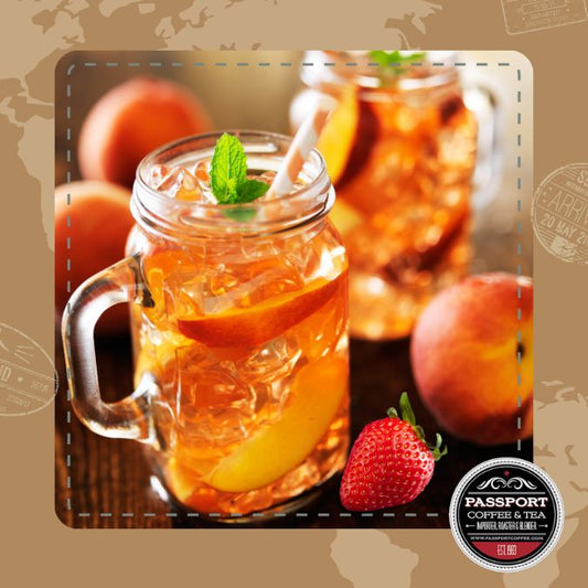 Strawberry Peach Green Tea - Passport Coffee & Tea - Shop