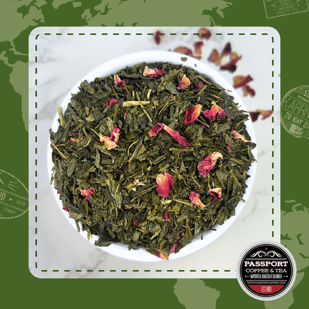 Strawberry Peach Green Tea - Passport Coffee & Tea - Shop