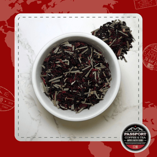 Sweet Scarlet Hibiscus Tea - Passport Coffee & Tea - Shop