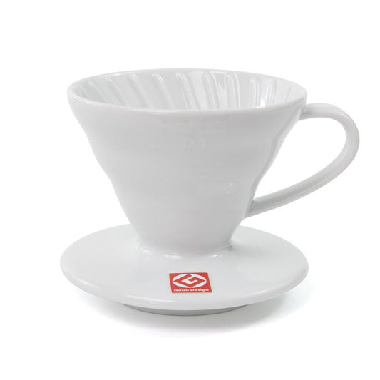 V60 Ceramic Coffee Dripper 01 - White - Passport Coffee & Tea - Shop