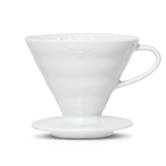 V60 Ceramic Coffee Dripper 02 - White - Passport Coffee & Tea - Shop