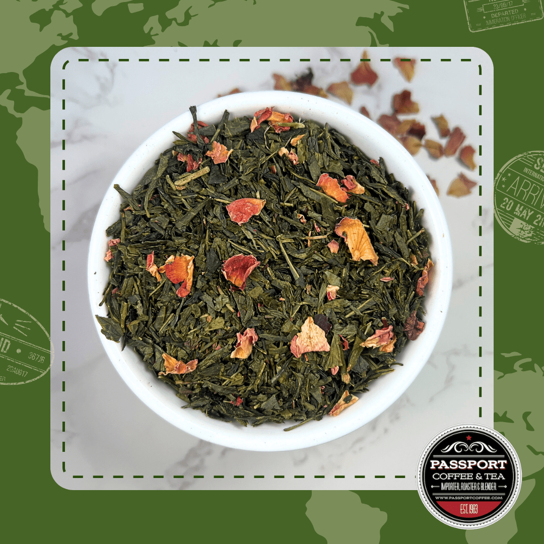 Vanilla Pomegranate Green Tea - Passport Coffee & Tea - Shop
